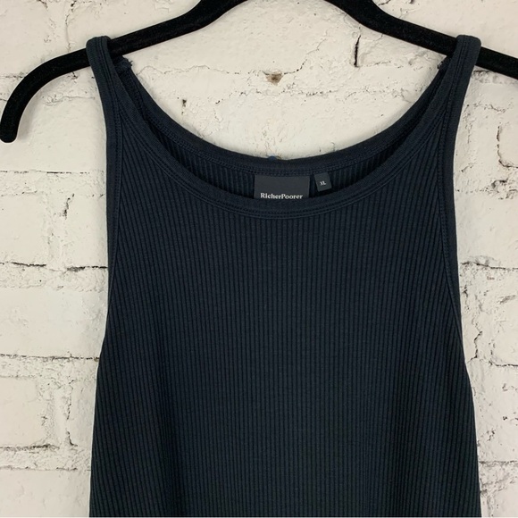 Richer Poorer Black Vintage Ribbed Tank High Neck XL - Picture 8 of 13